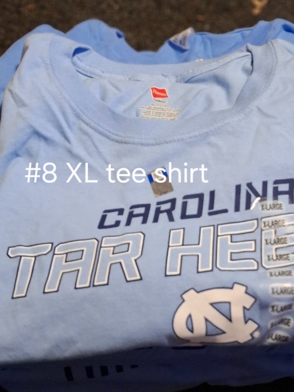 Carolina Tar Heels tee shirt